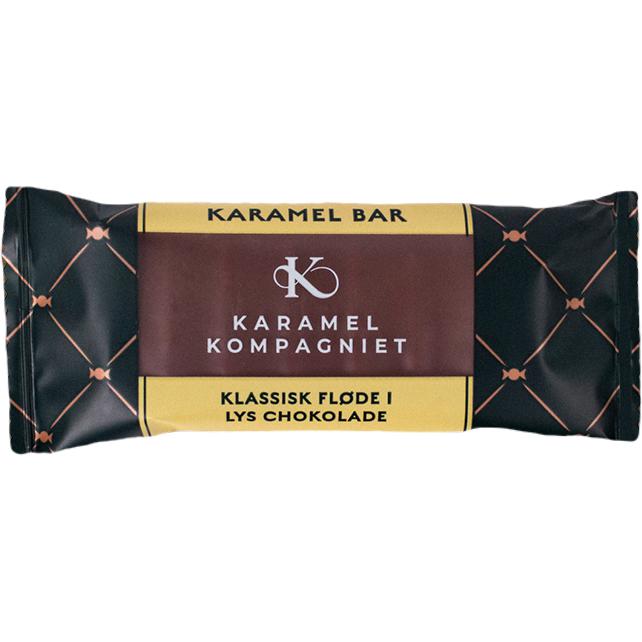 Karamel Kompagniet Caramel Bar, crema clásica en chocolate claro 50g