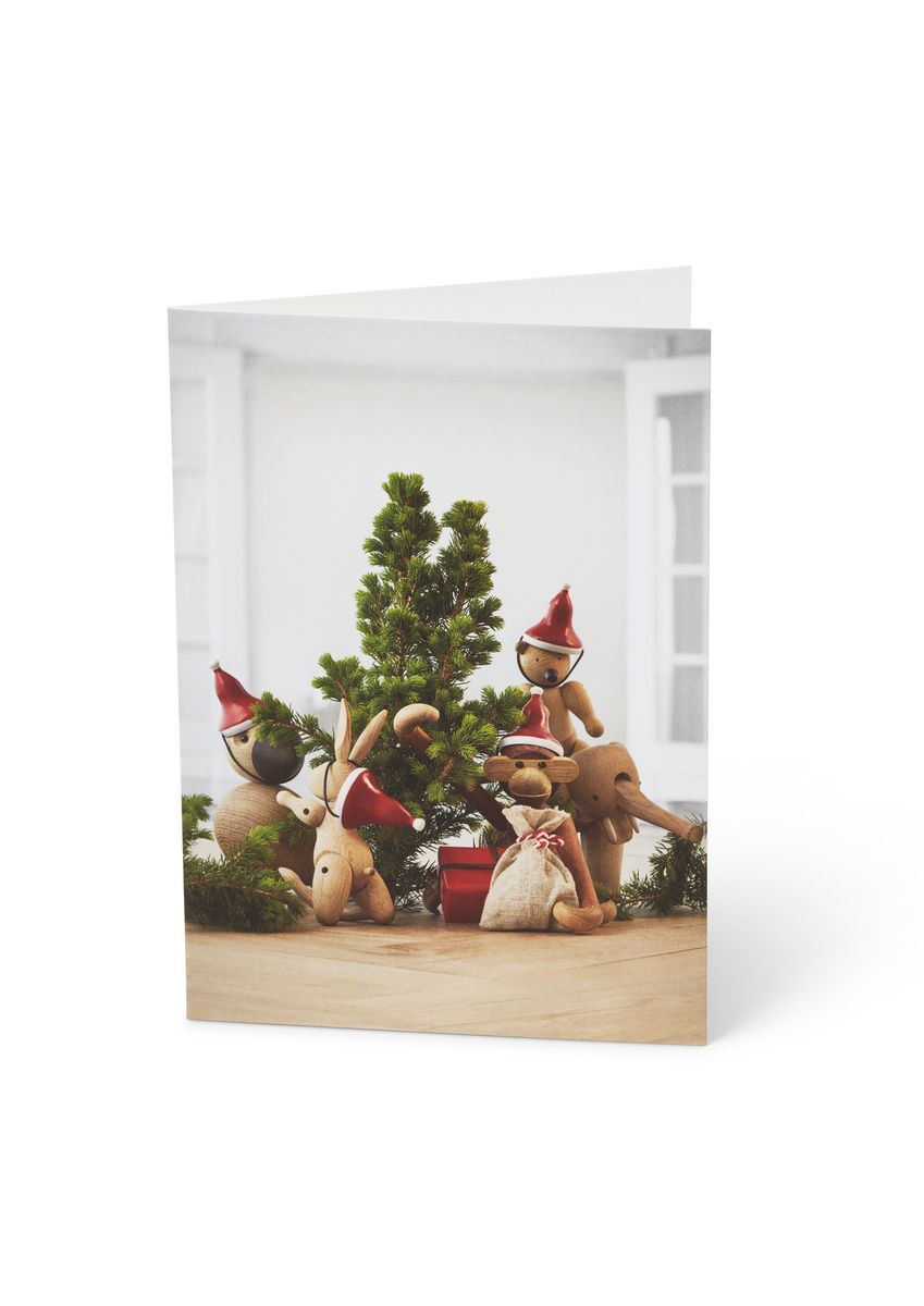 Kay Bojesen Card A6 Christmas Mixed Wood 1 pezzo