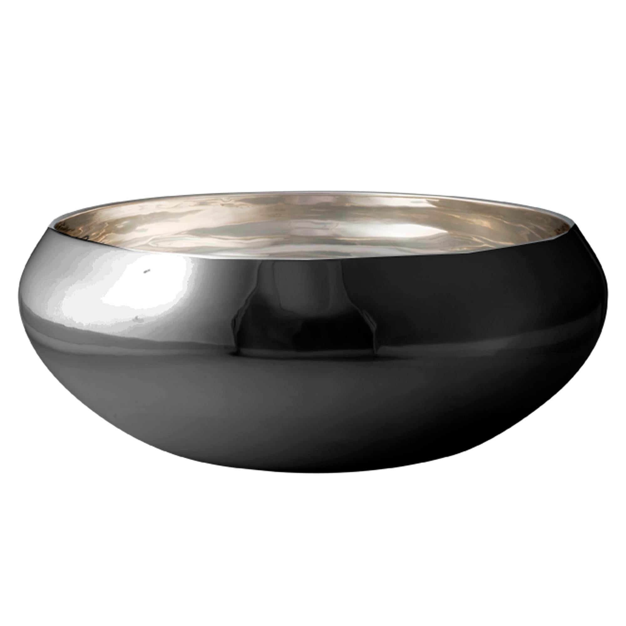 Kay Bojesen Nest Bowl由黑色钢制成，大型