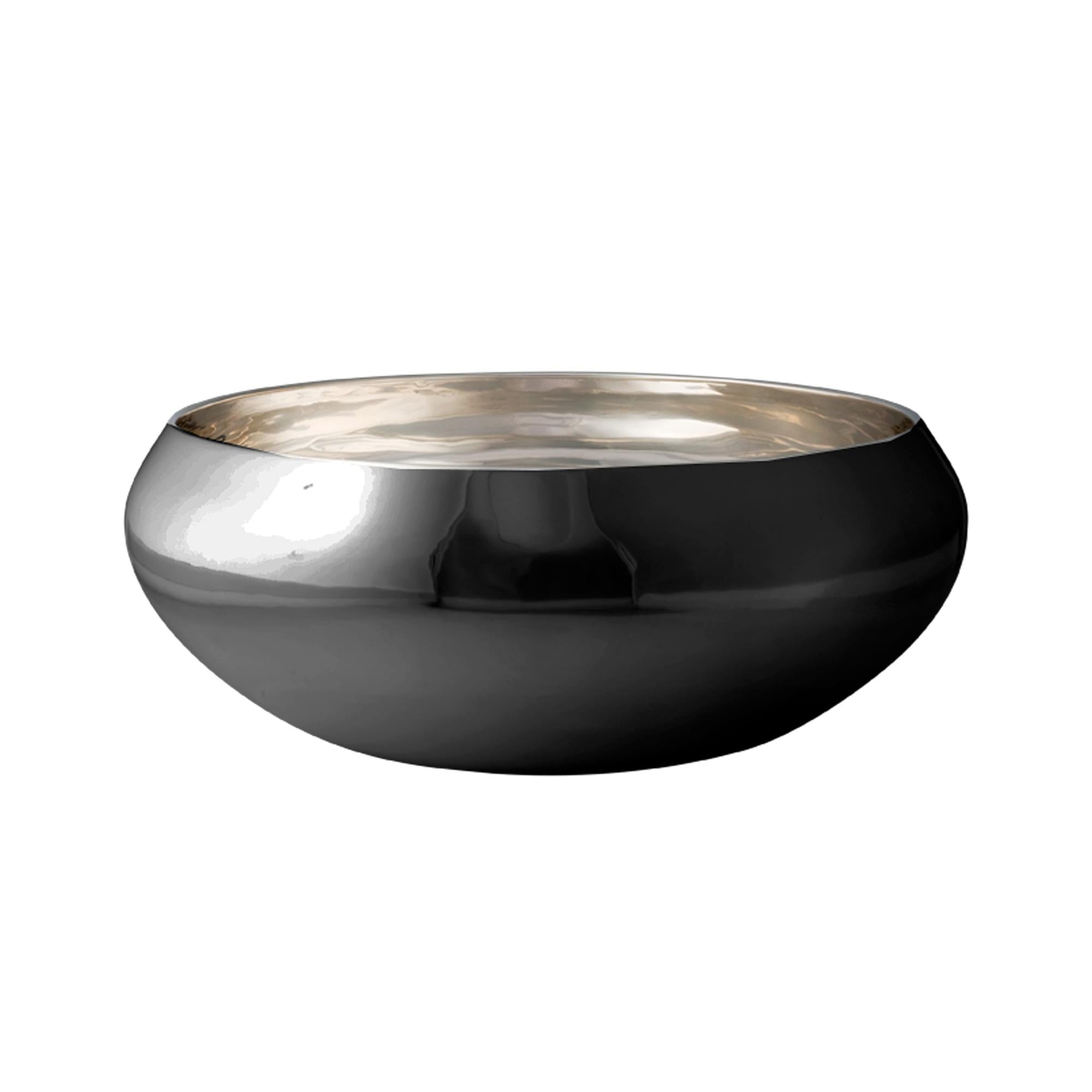 Kay Bojesen Nest Bowl in acciaio nero, piccolo