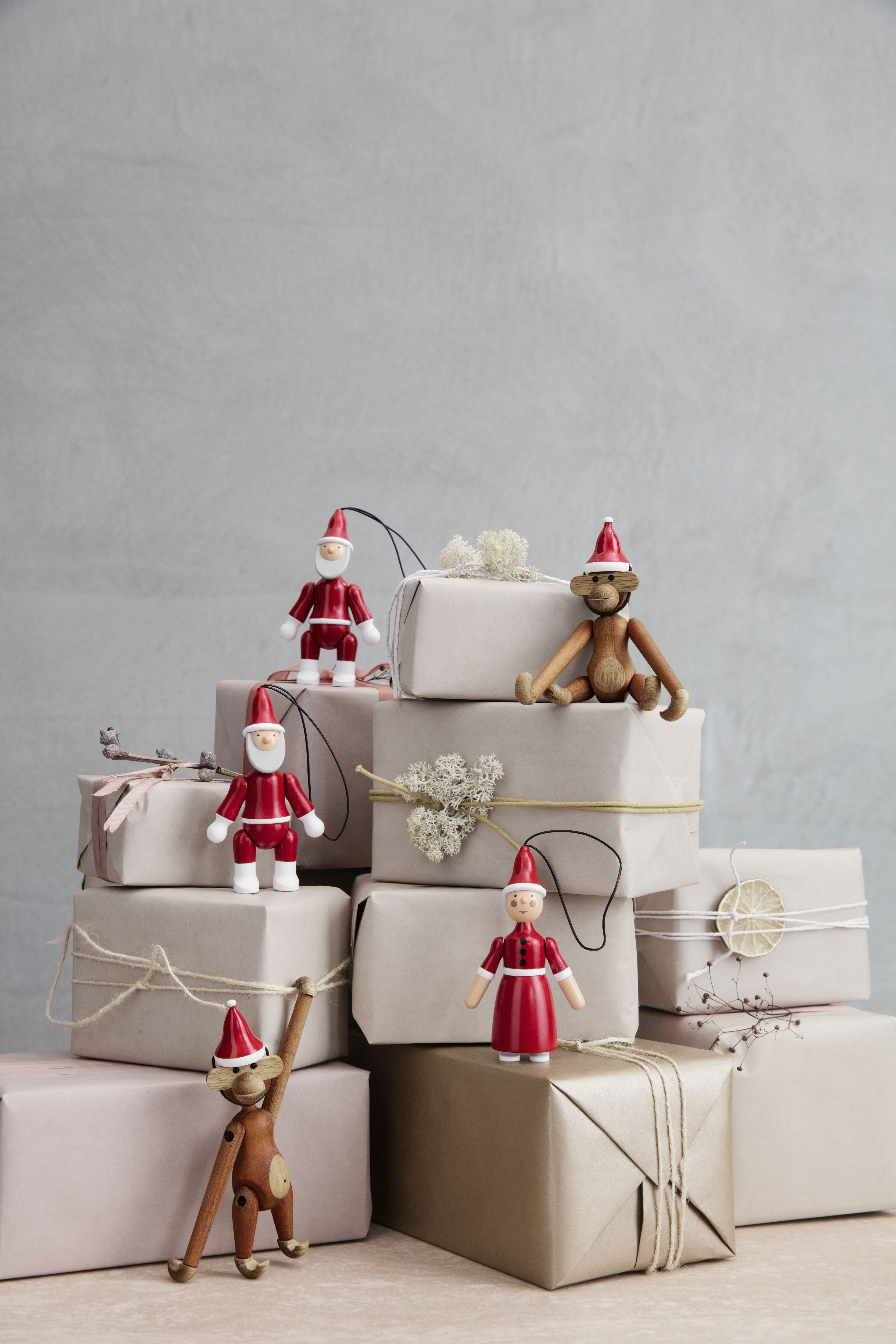 Kay Bojesen Ornamente Weihnachtsmann und Santa Clara