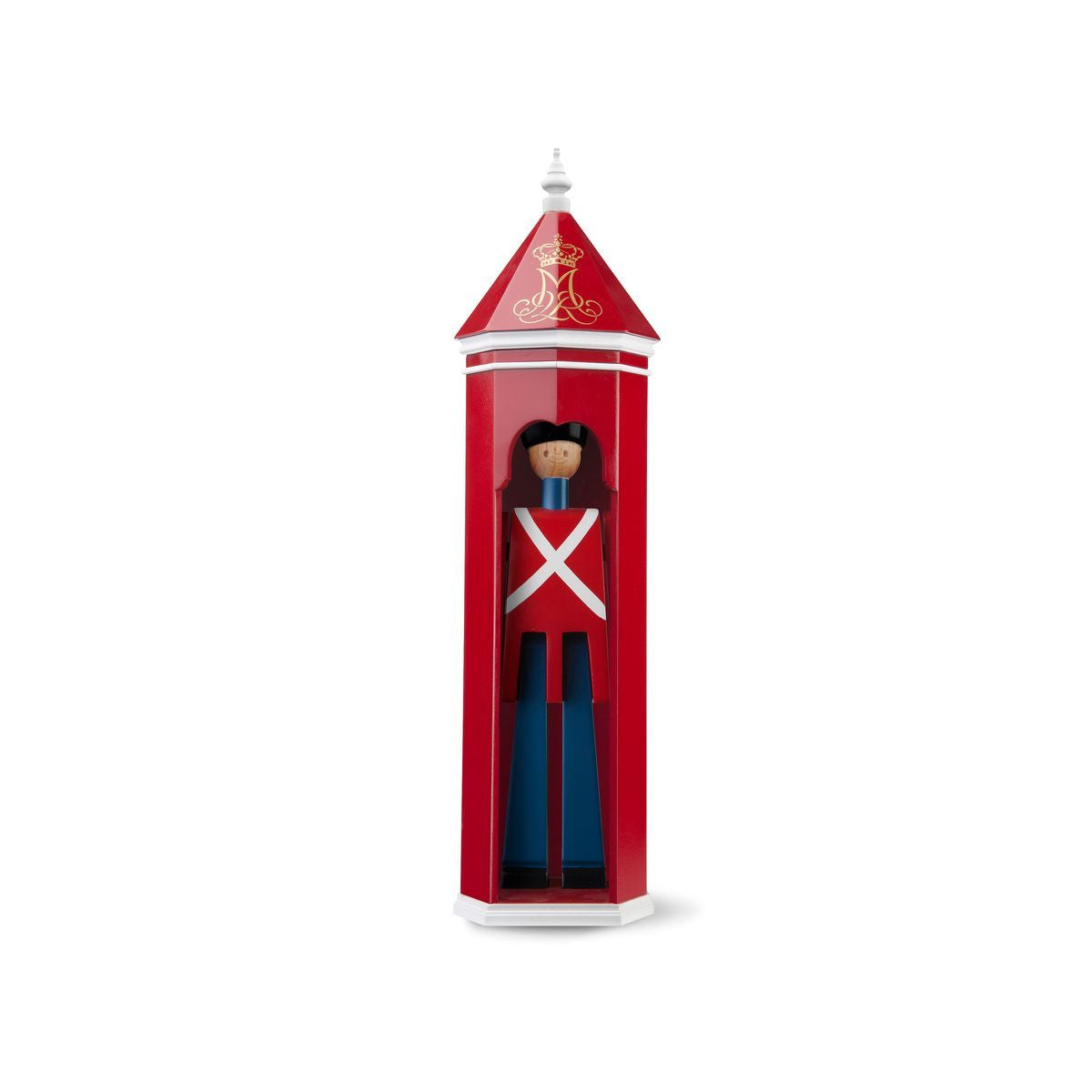 Kay Bojesen Sentry Box H36 cm rosso/bianco