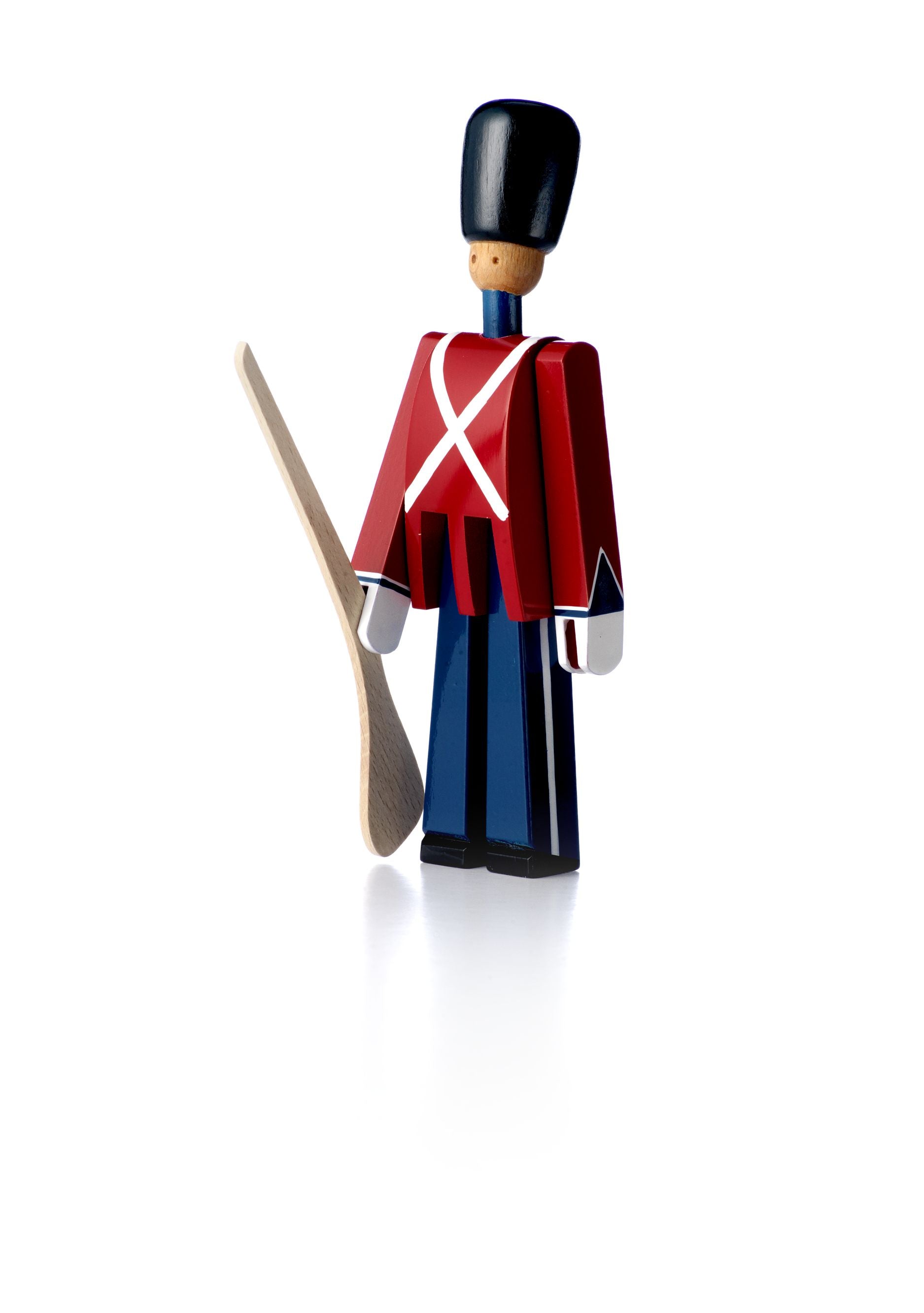 Kay Bojesen Guardsman med rifle liten rød/blå/hvit