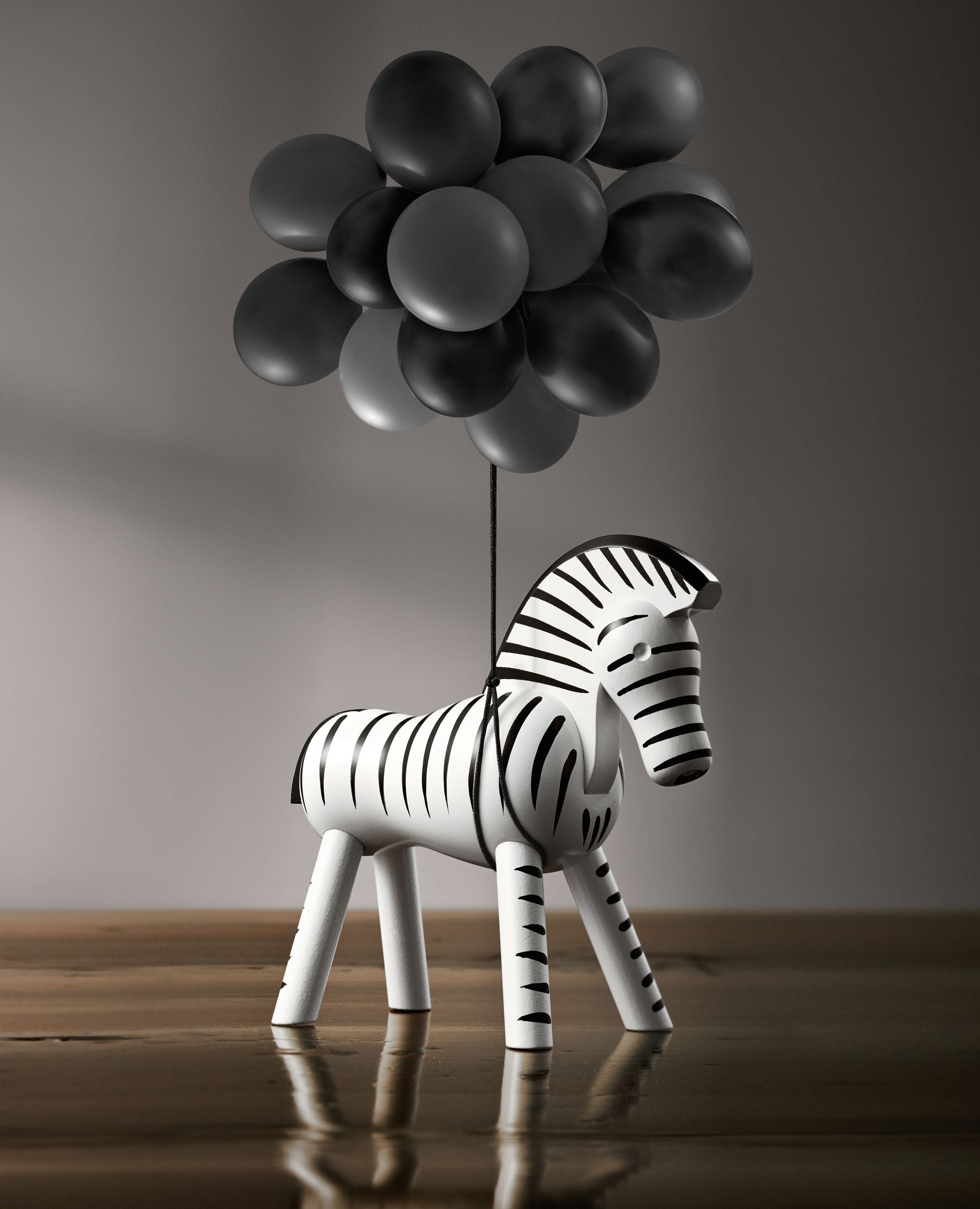 Kay Bojesen Zebra H14 cm zwart/wit