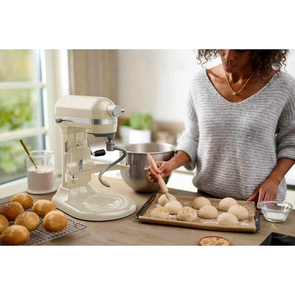 Køkkenhjælp Spiral Dough Hook -tilknytning til store skåleliftblandere, sølv
