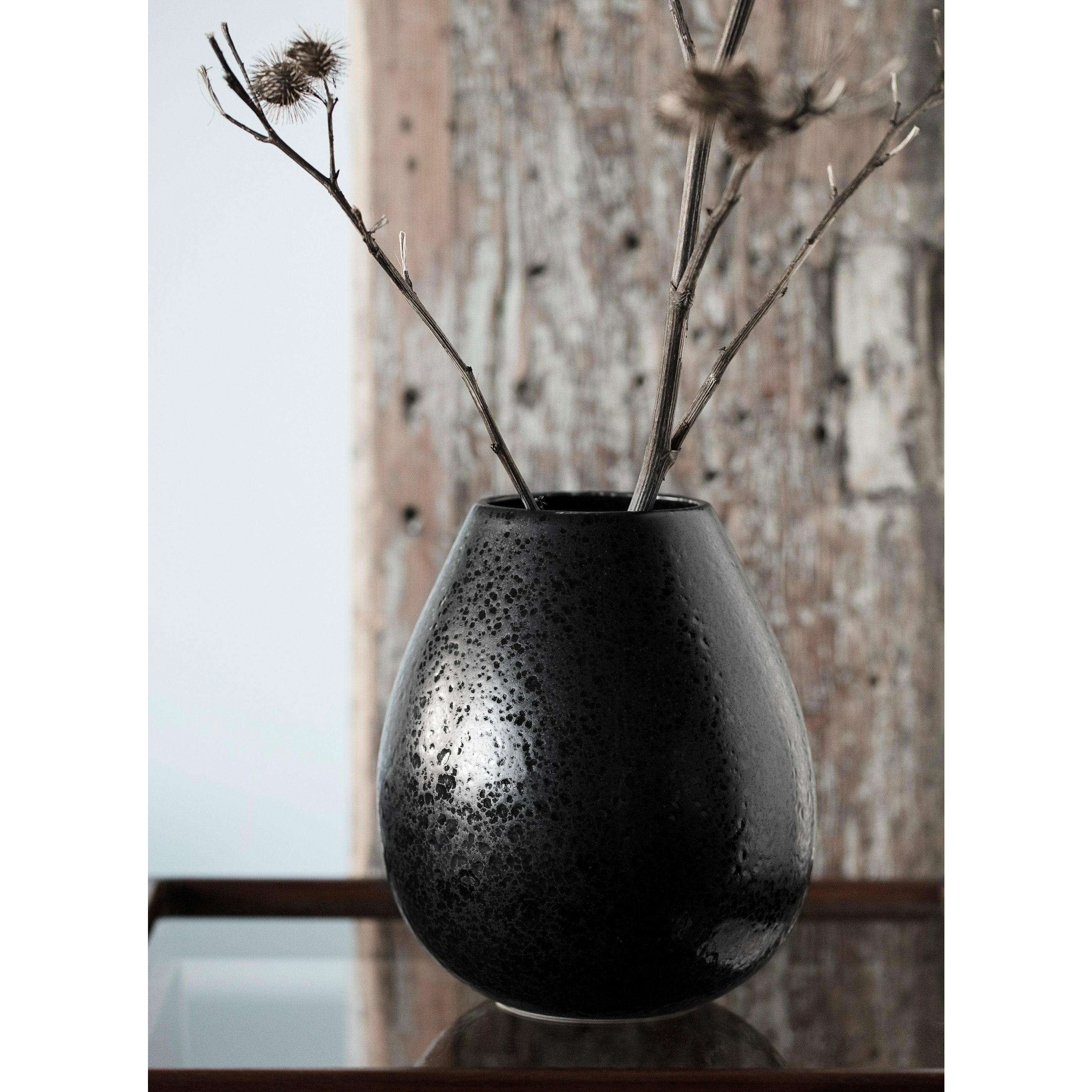 Klassik Studio Milo Drop Vase，Gray