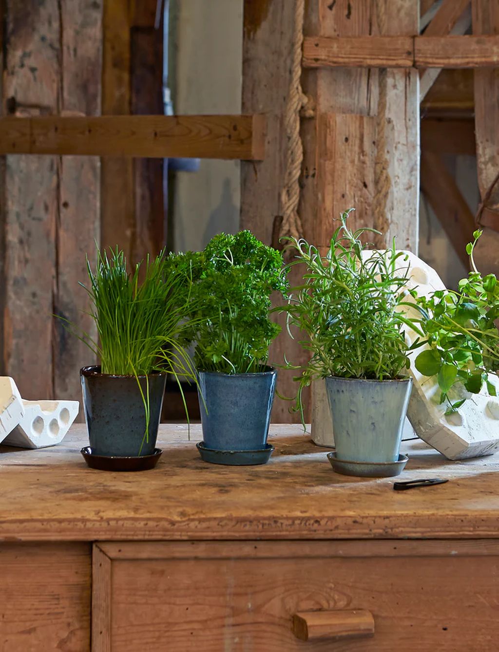 Knabstrup Keramik Cultivation Pot, menta suave