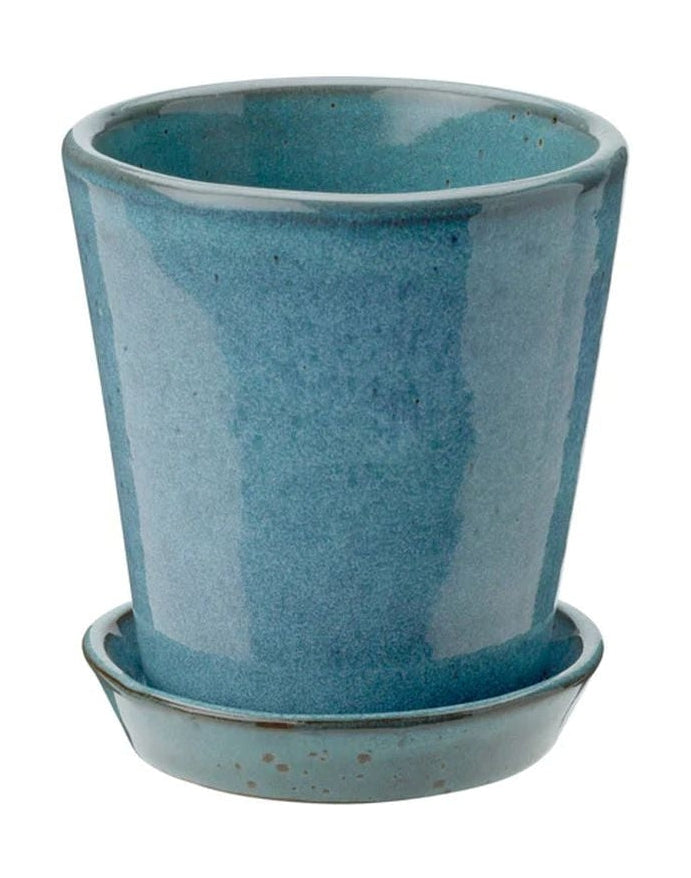 knabstrup keramik栽培锅，尘土飞扬的蓝色