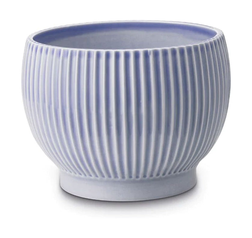 Knabstrup Keramik Flowerpot con ruedas Ø 14.5 cm, azul lavanda