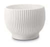 带轮的knabstrup keramik花盆Ø14.5厘米，白色