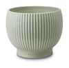 Knabstrup Keramik Flowerpot met wielen Ø 16,5 cm, mintgroen