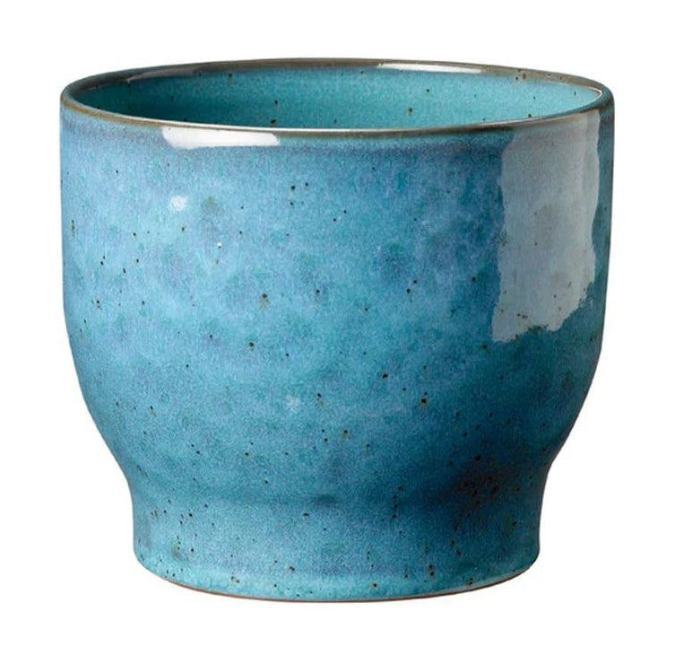 Knabstrup Keramik Flower Planter Ø 14,5 cm, gerookt blauw