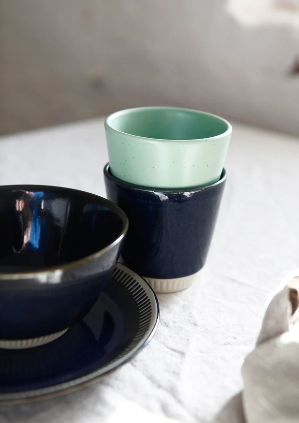 Knabstrup Keramik色彩杯250毫升，海军蓝色