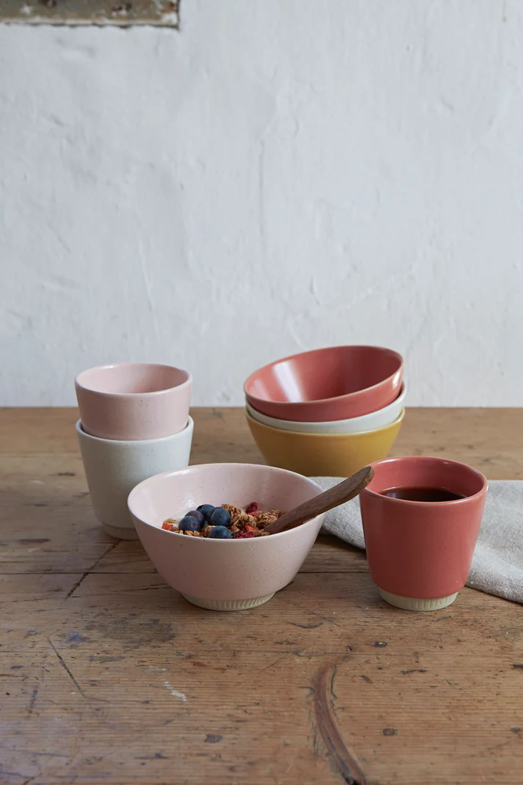 Knabstrup Keramik色彩碗Ø14厘米，粉红色