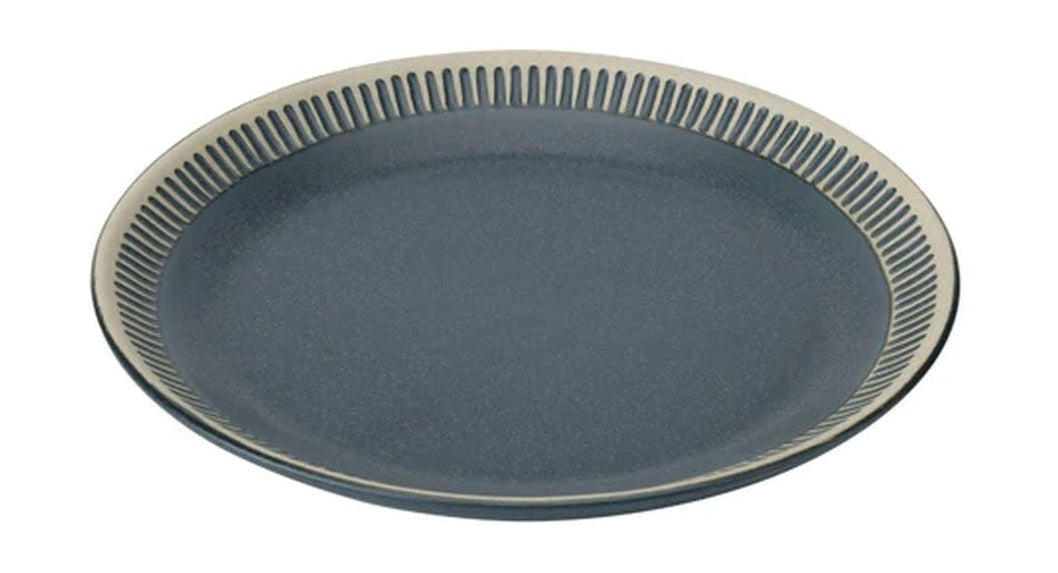 Knabstrup Keramik Colorit Plate Ø 19 cm, tummanharmaa
