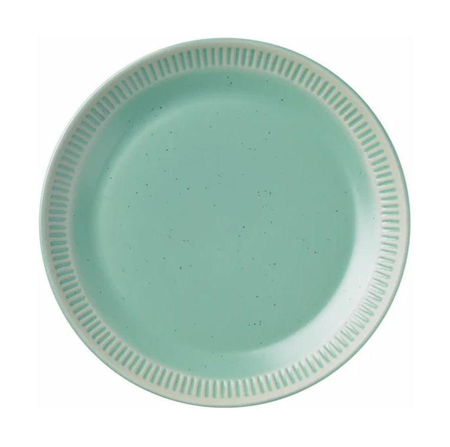 Knabstrup keramik colorit plate ø 19 cm, lys grønn