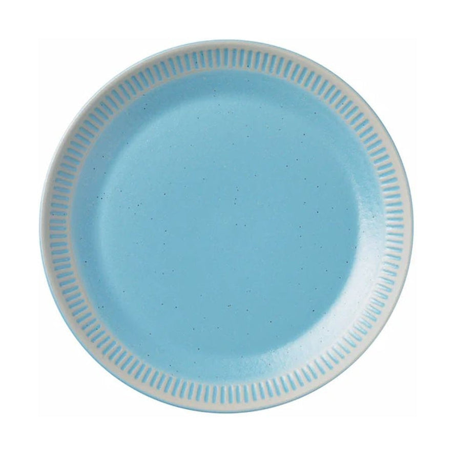 Knabstrup Keramik Colorit Plate Ø 19 cm, turquesa