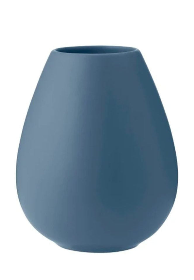 Knabstrup Keramik Jordvase h 19 cm, støvet blå