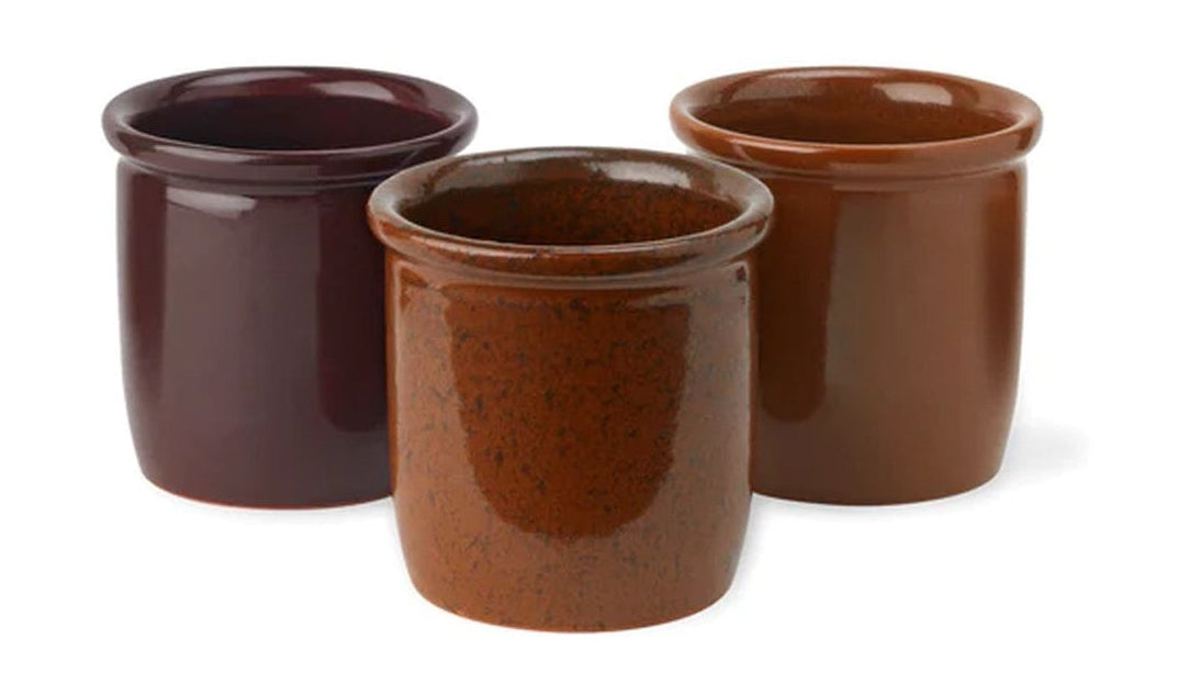 Knabstrup Keramik Pickle Pot Set di 3, 0,3 L