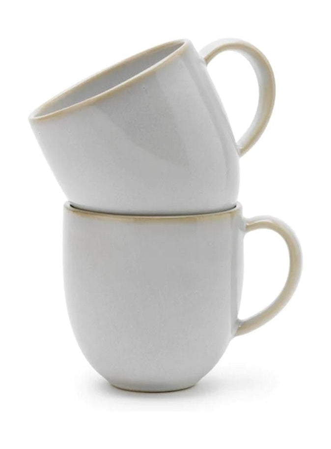 Knabstrup Keramik Tavola Mug sett af 2 300 ml, hvítt