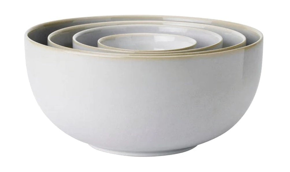 Knabstrup Keramik Tavola skål sæt på 4, hvidt