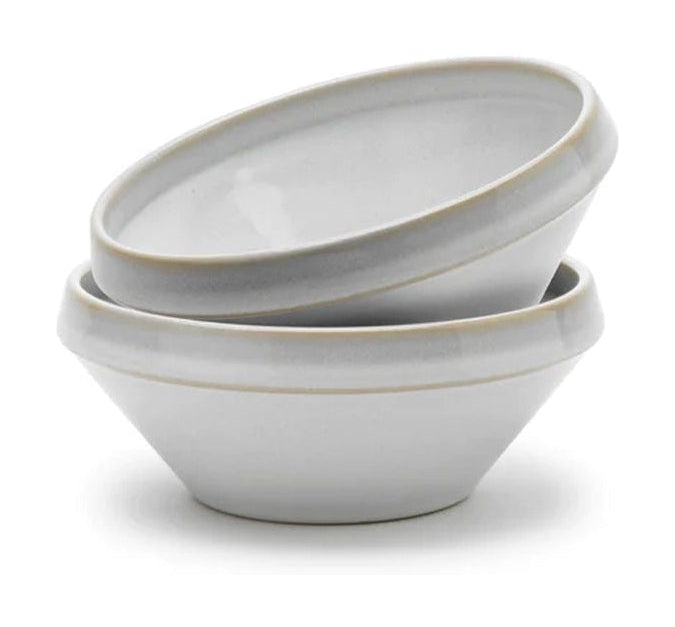 Knabstrup Keramik Tavola taikinan kulho 2 kappaletta 0,5 l, valkoinen