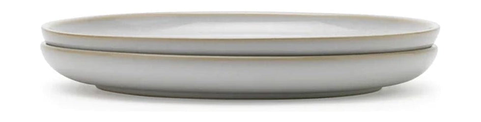 Knabstrup Keramik Tavola -plaat set van 2 Ø 27 cm, wit