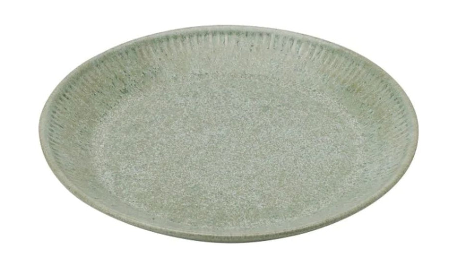 Knabstrup Keramik Plate ø 19 Cm, Olive Green