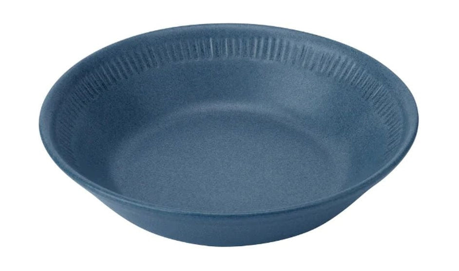 Knabstrup Keramik Bord diep Ø 18 cm, blauw