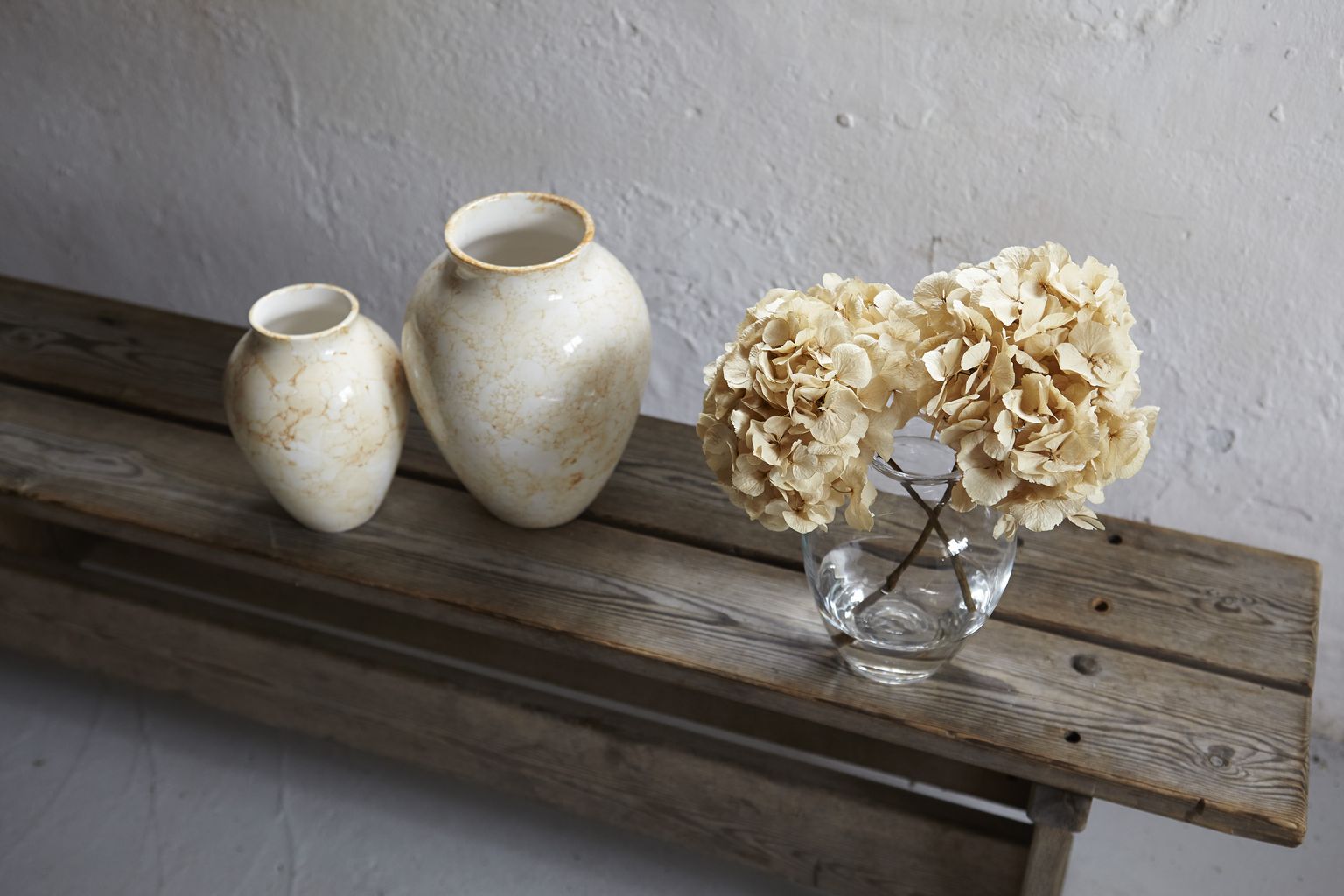 Knabstrup Keramik Verre vase h 20 cm, clair
