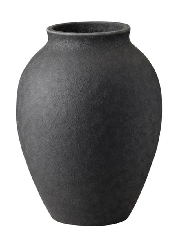 Knabstrup Keramik Vase H 12,5 cm, nero