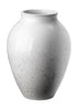 Knabstrup Keramik Vase h 20 cm, blanc / gris