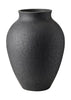 Knabstrup Keramik Vaas H 27 cm, zwart