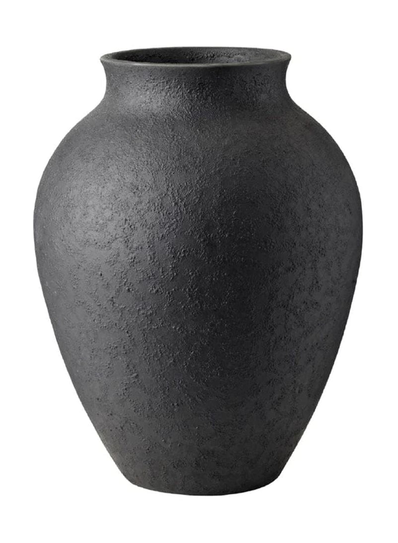 Knabstrup Keramik Vaas H 35 cm, zwart