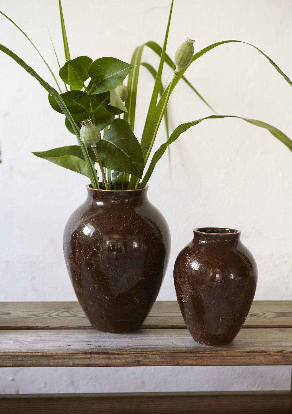 Knabstrup Keramik Vase Natura H 20 Cm, Braun