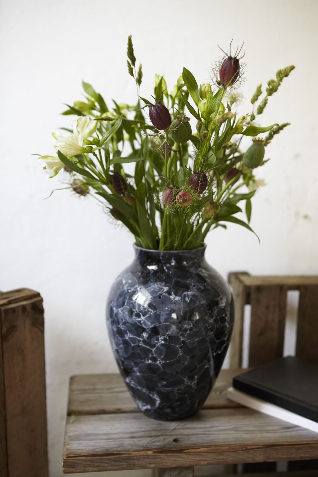 Knabstrup Keramik Vase Natura H 27 Cm, Graphite
