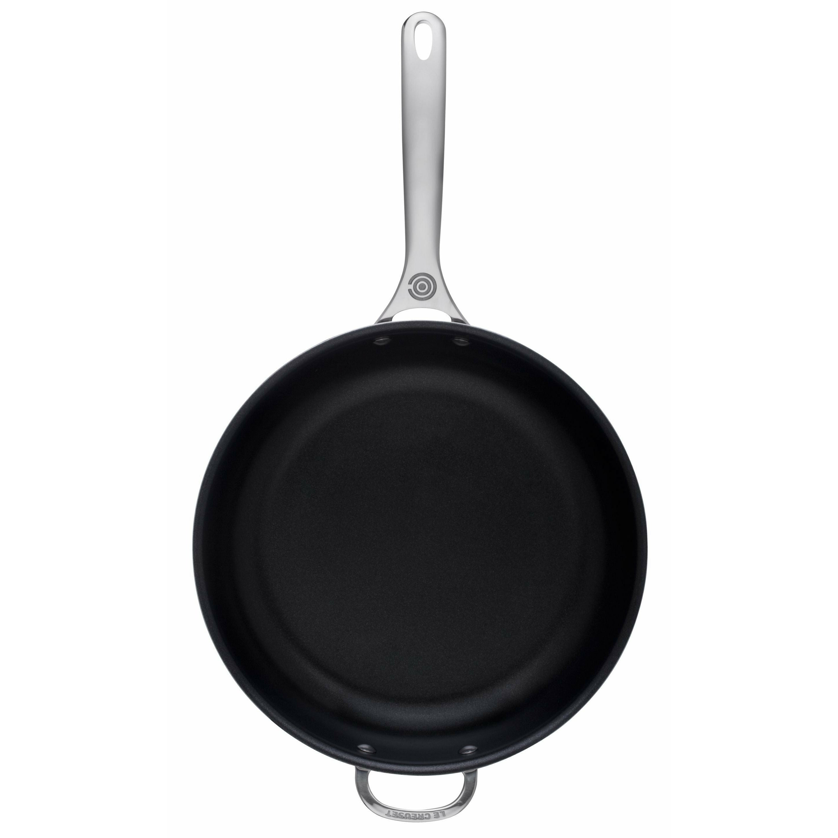 Le Creuset Signature Stainless Steel Non Stick Deep Frying Pan 28 Cm With Helper Handle