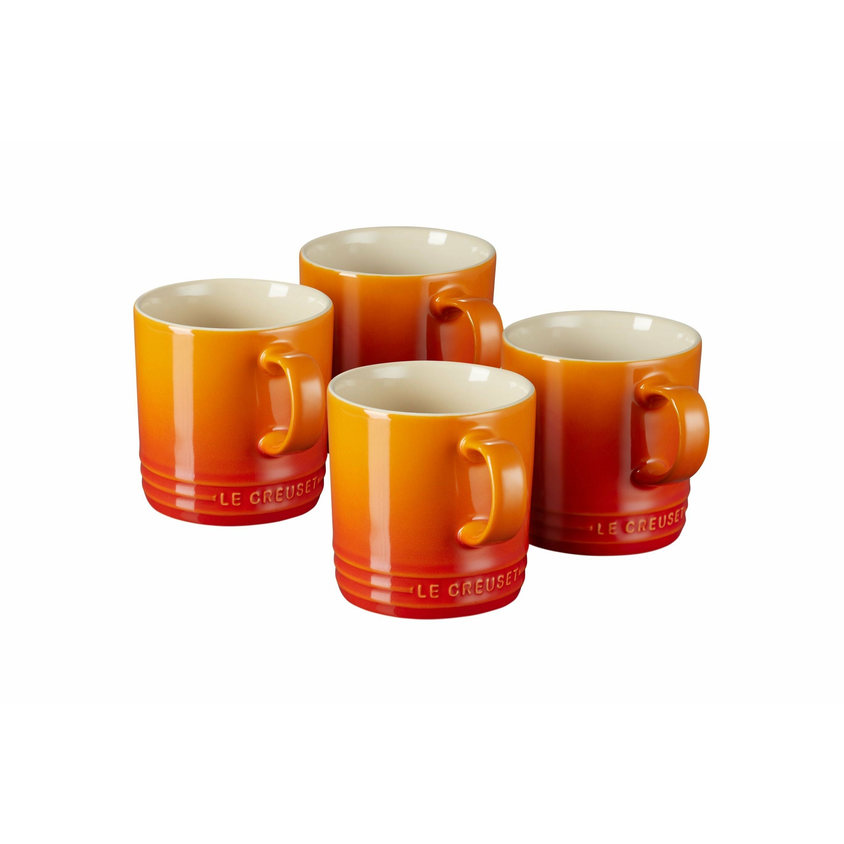 Le Creuset Cup 350 ml oven rood, 4 pc's.