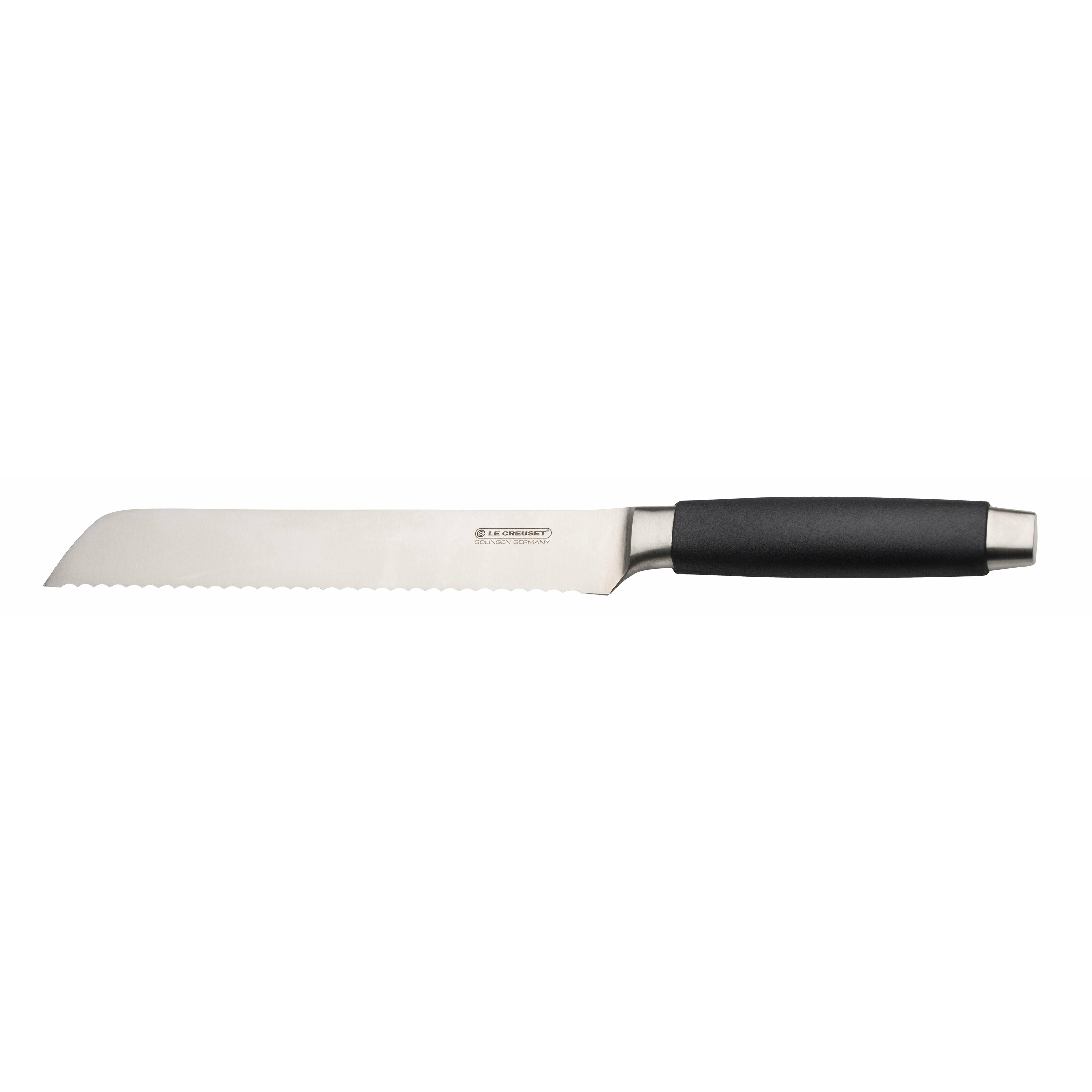 Standard per coltello per pane Creuset con manico nero, 20 cm