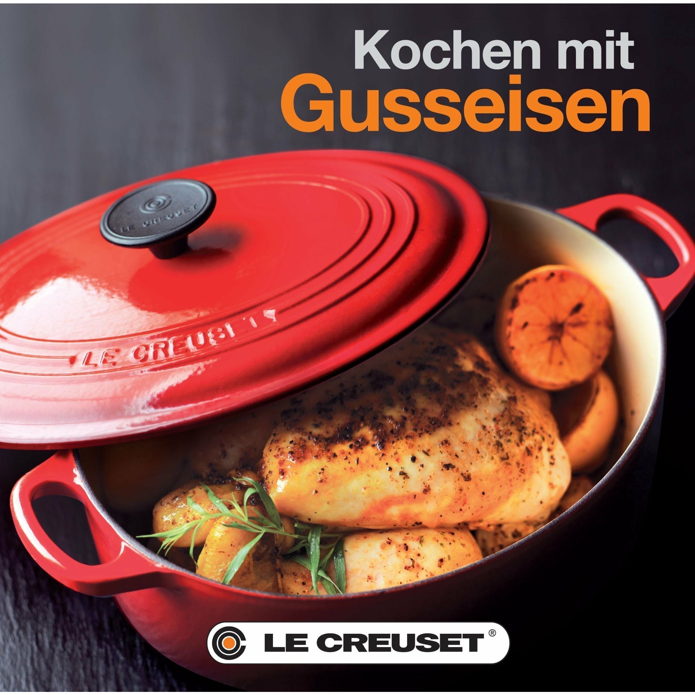 Le Creuset Kookboek gietijzer Duits