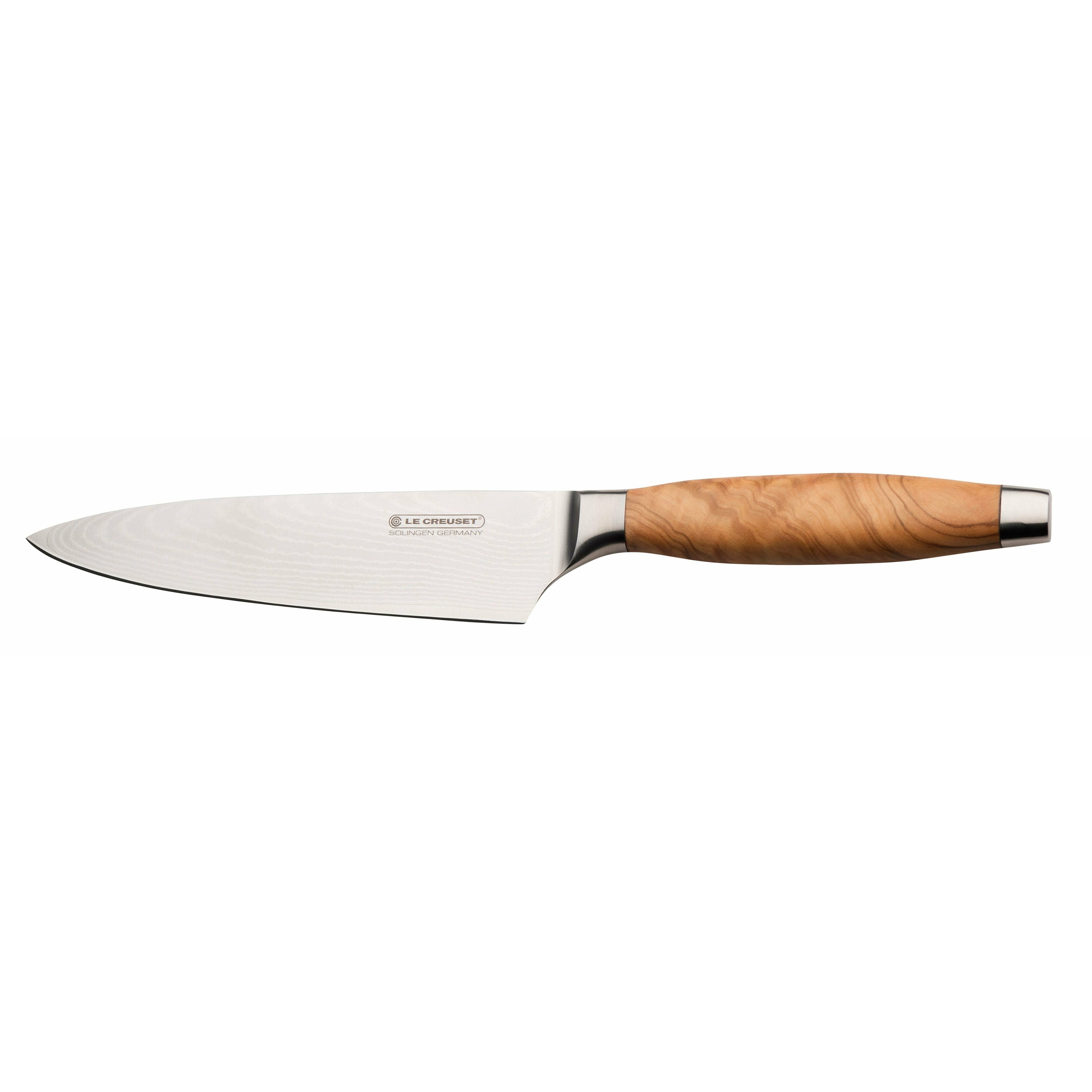 Le Creuset Chef's Knife Olive trehåndtak, 15 cm