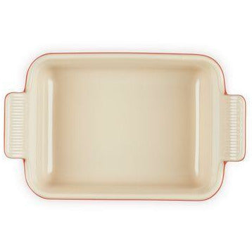 Le Creuset Tradition de vaisselle rectangulaire 19 cm, rouge cerise