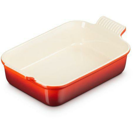 Le Creuset Tradition de vaisselle rectangulaire 26 cm, rouge cerise