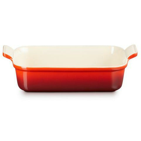 Le Creuset Tradition de vaisselle rectangulaire 26 cm, rouge cerise