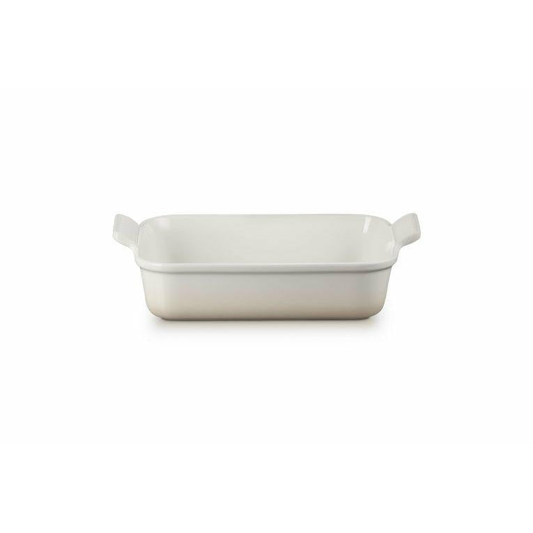 Le Creuset Tradition de vaisselle rectangulaire 26 cm, meringue