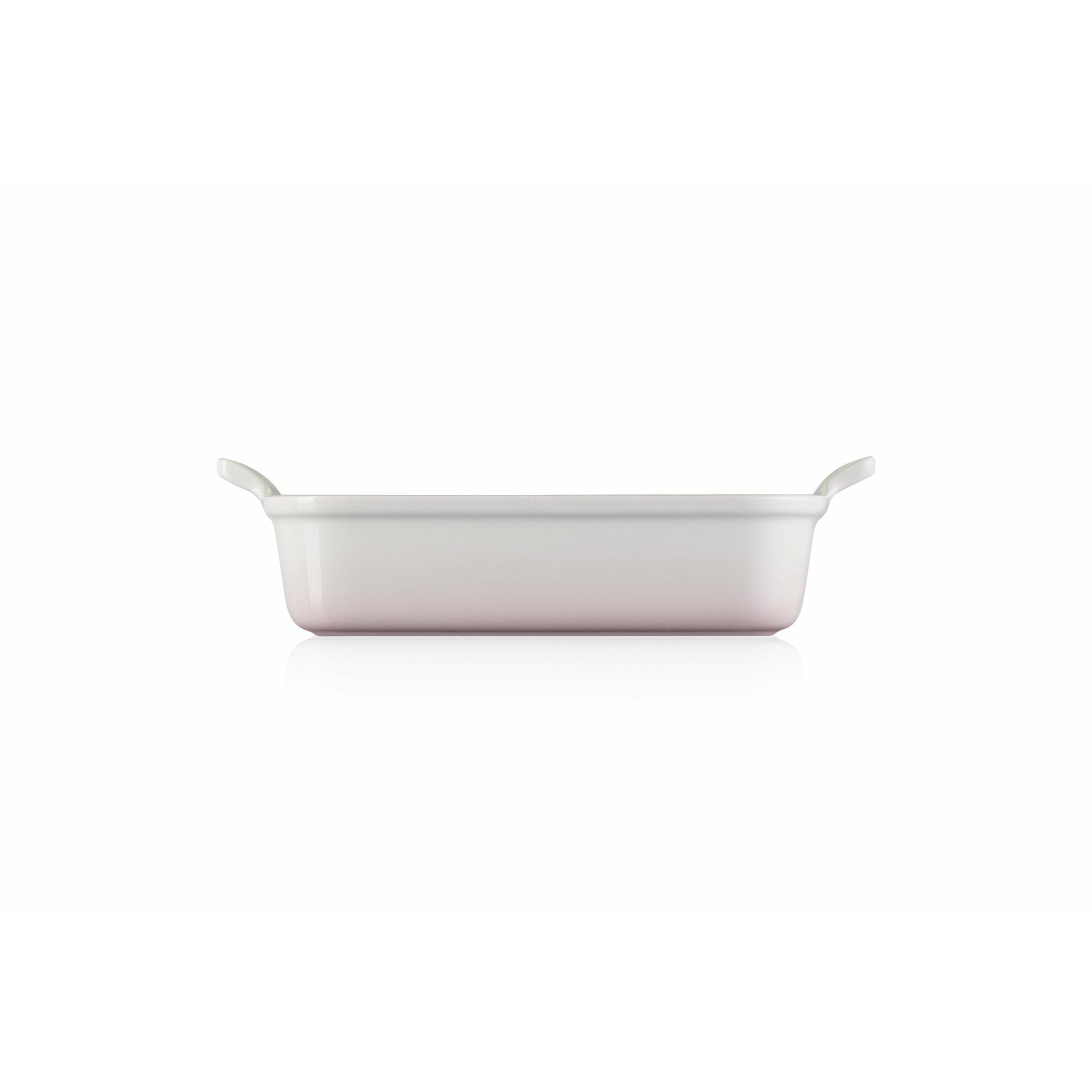 Le Creuset Tradition de vaisselle rectangulaire 26 cm, coquille rose