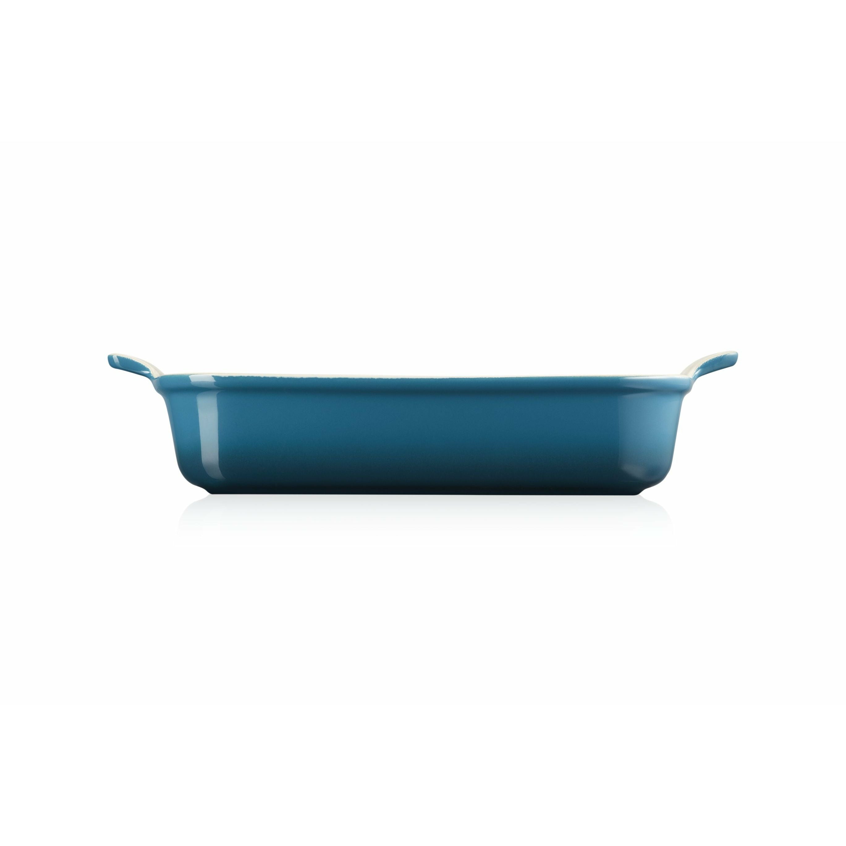 Le Creuset矩形烤盘传统32厘米，深蓝绿色