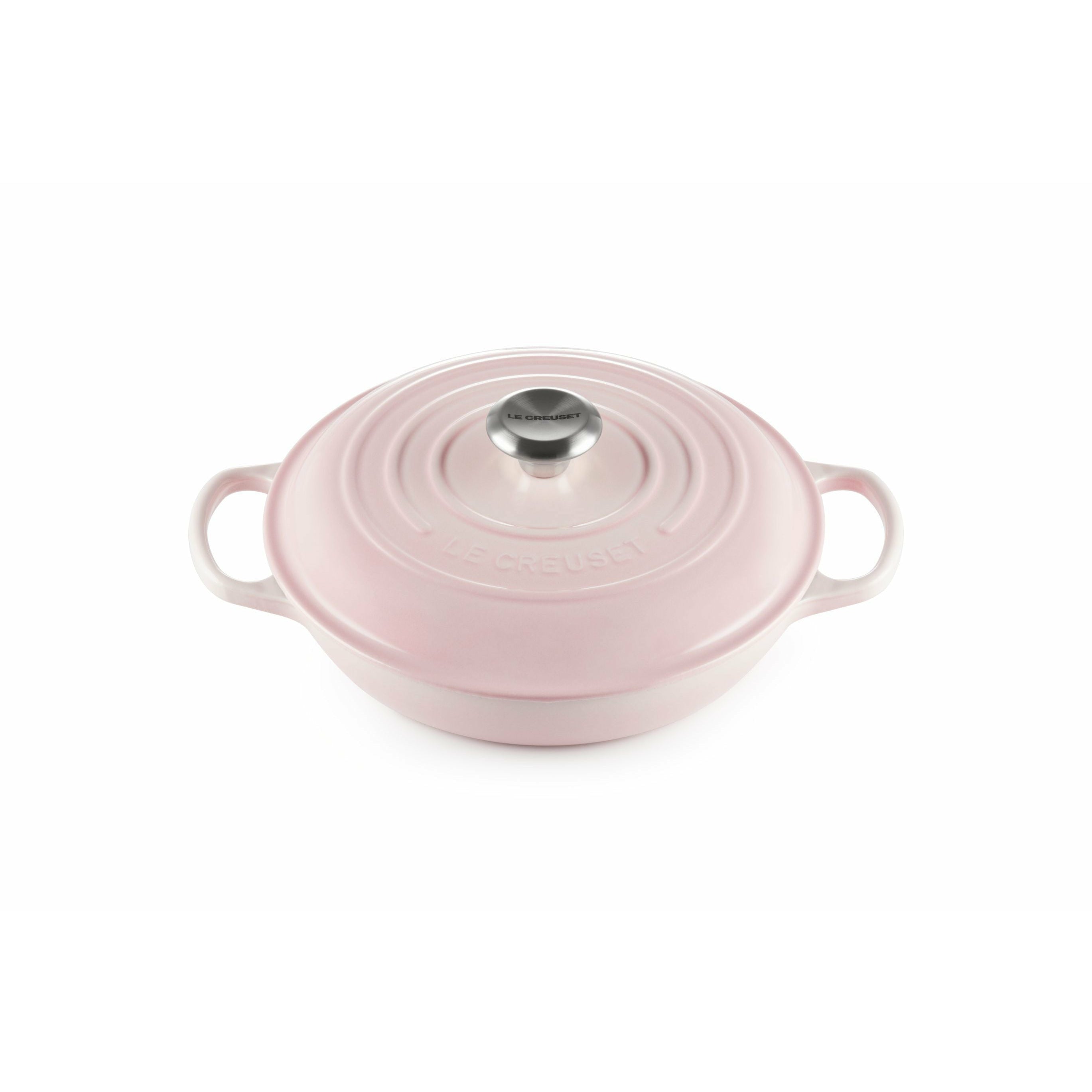 Le Creuset Pot professionnel gastronomique signature 26 cm, coquille rose