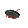 Le Creuset Nature Oval Grill Pan 32 cm, rosso ciliegia