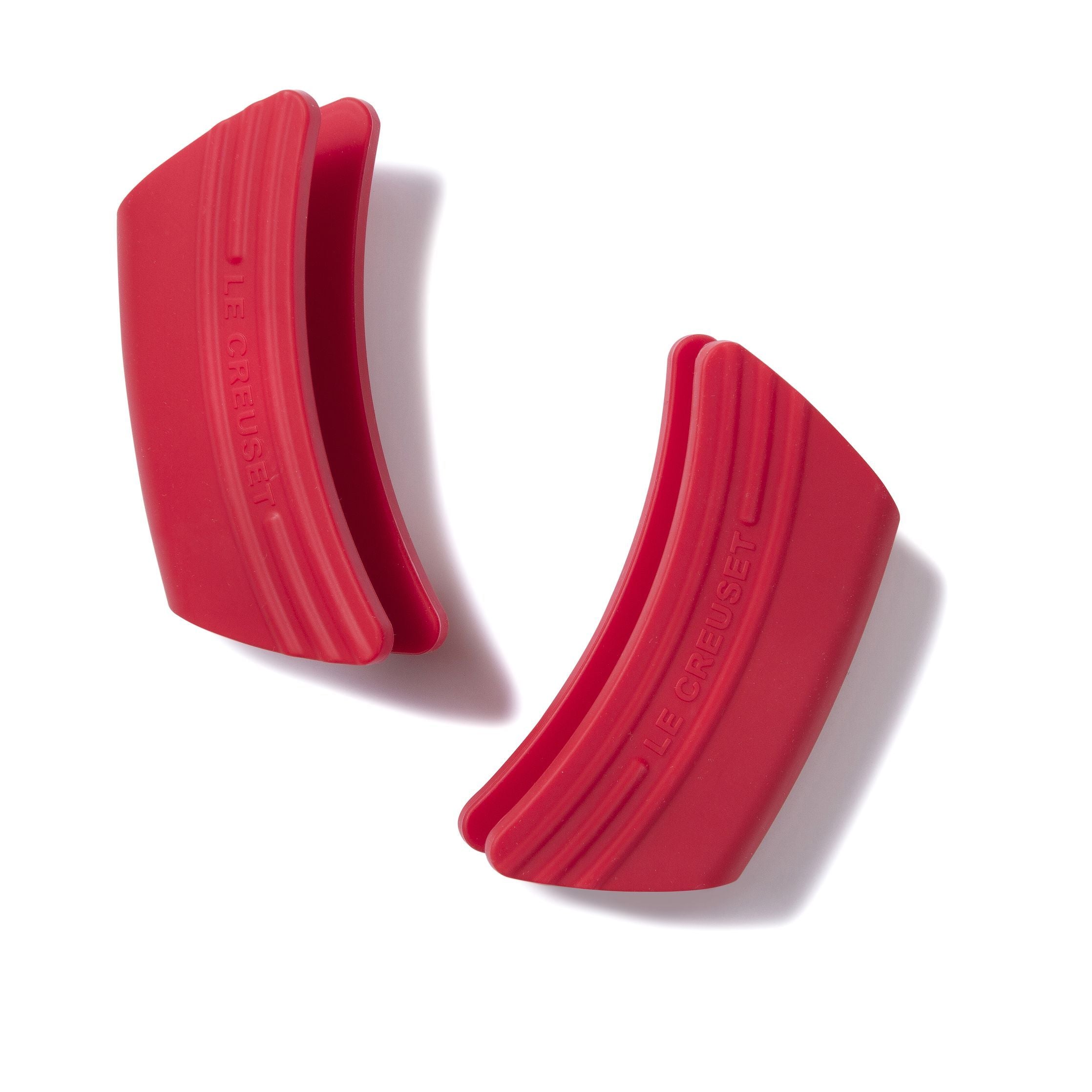 Le Creuset silicone manico di guardia 2 pezzi., Cherry Red